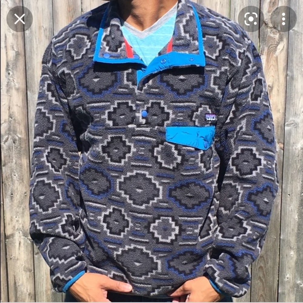 Patagonia Synchilla Snap Aztec Print Size S